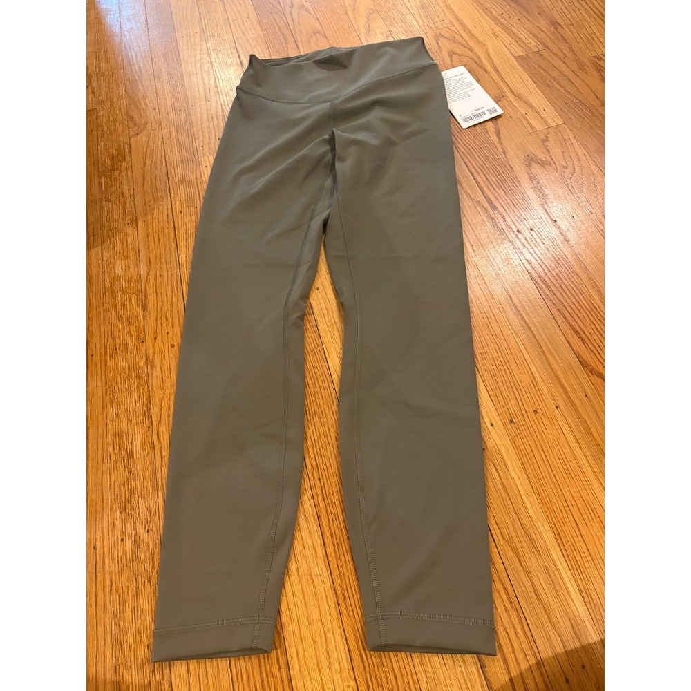 Lululemon Wunder Under SmoothCover HR Tight 25 Army Green LW5FELS Size 6 NWT